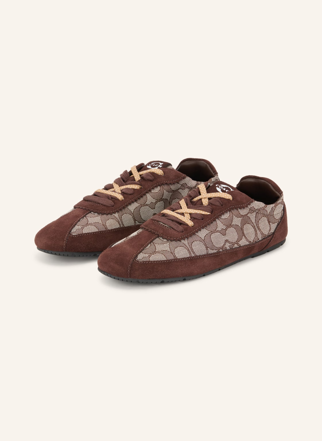Produktový obrázek Coach Coach Sneakersy tmavě hnědá / béžová