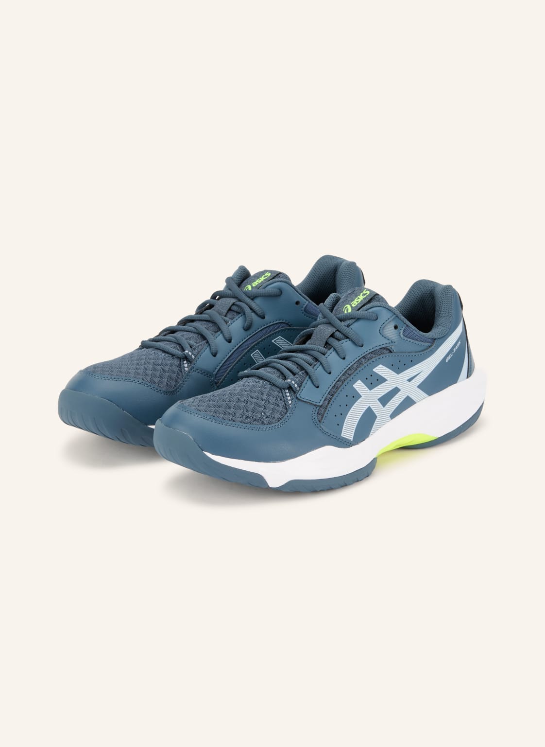 Produktový obrázek ASICS Asics Sálové Boty Gel-Task 5 černošedá / neonově žlutá / bílá