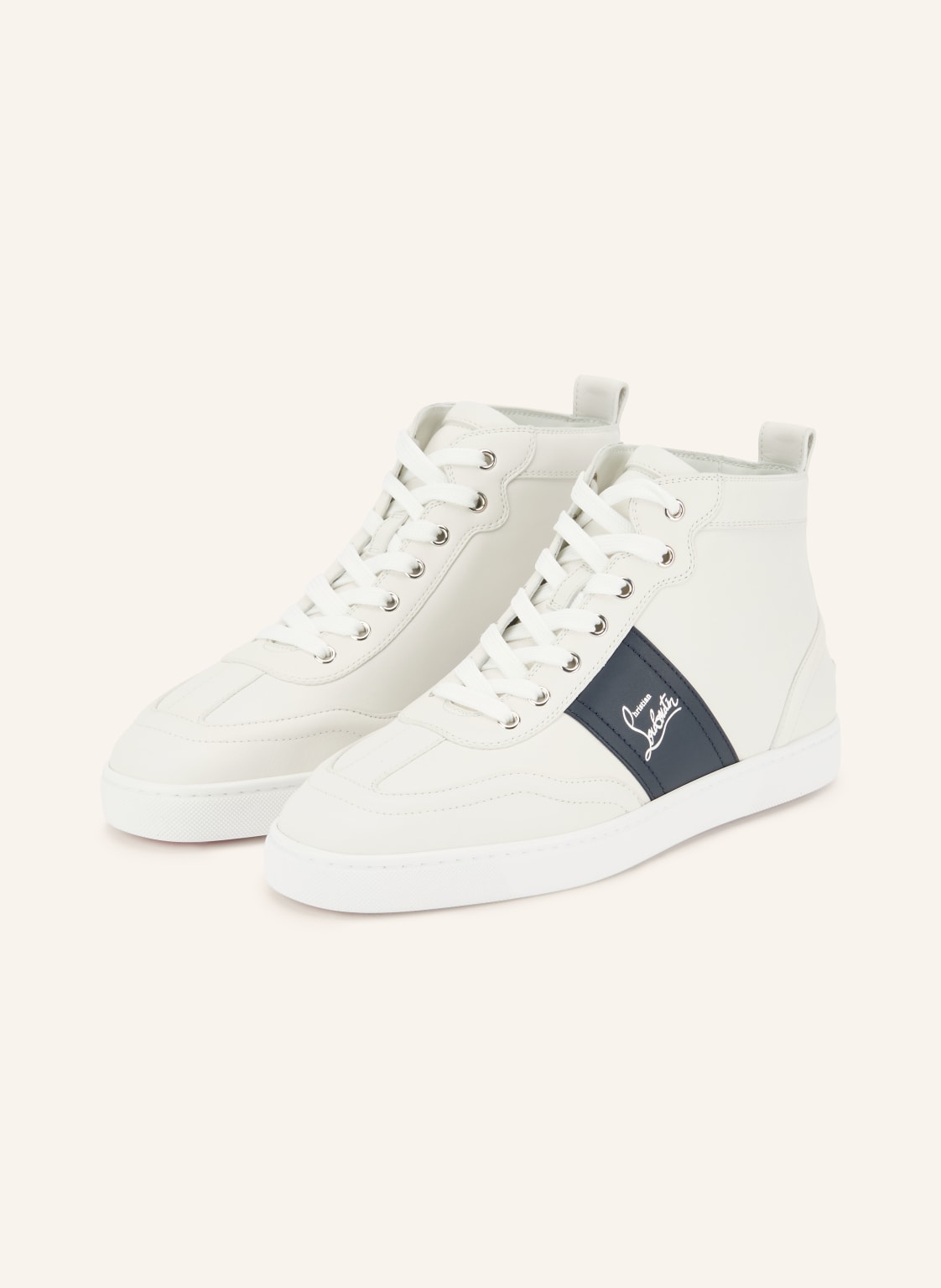 Produktový obrázek Christian Louboutin Christian Louboutin Kotníkové Tenisky Retero High Flat bílá / černá