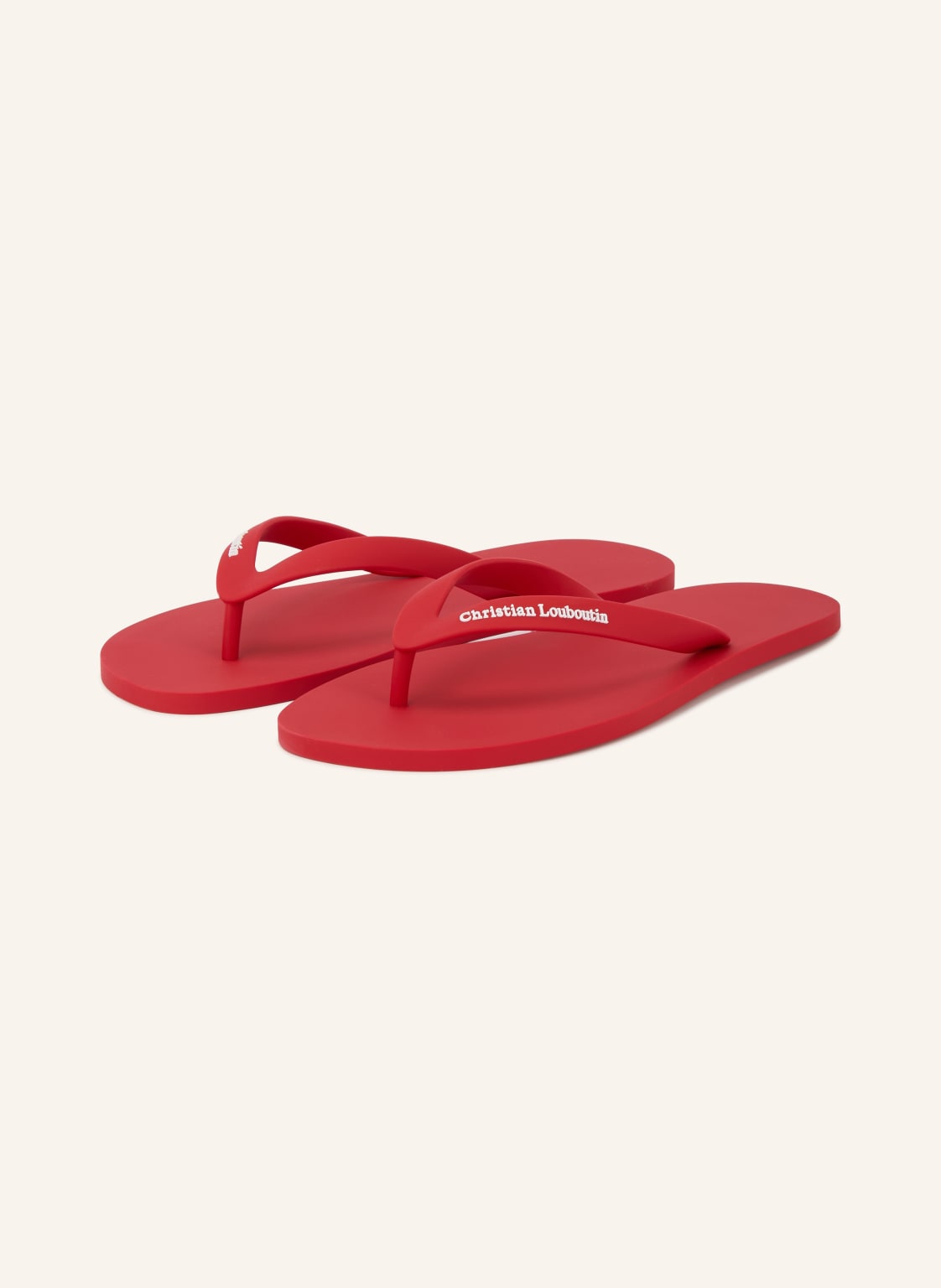 Produktový obrázek Christian Louboutin Christian Louboutin Žabky The Christian Louboutin Summer červená