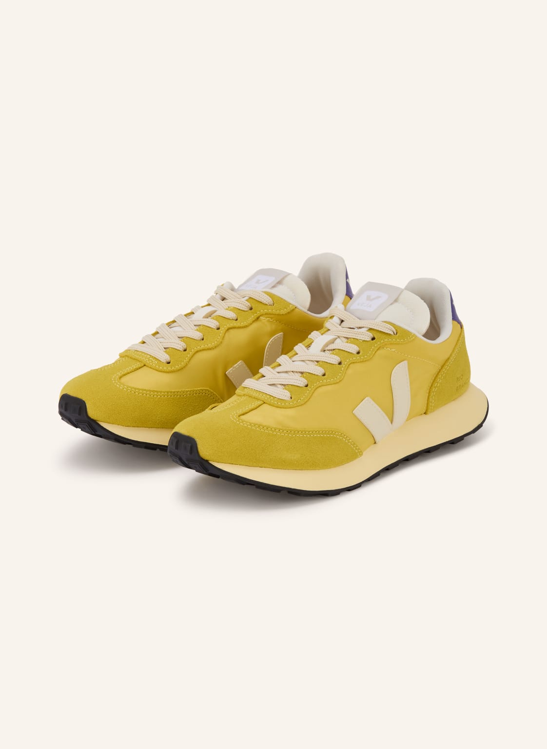 Produktový obrázek Veja Veja Sneakersy Rio Branco Ii Lite žlutá / krémová / tmavě fialová