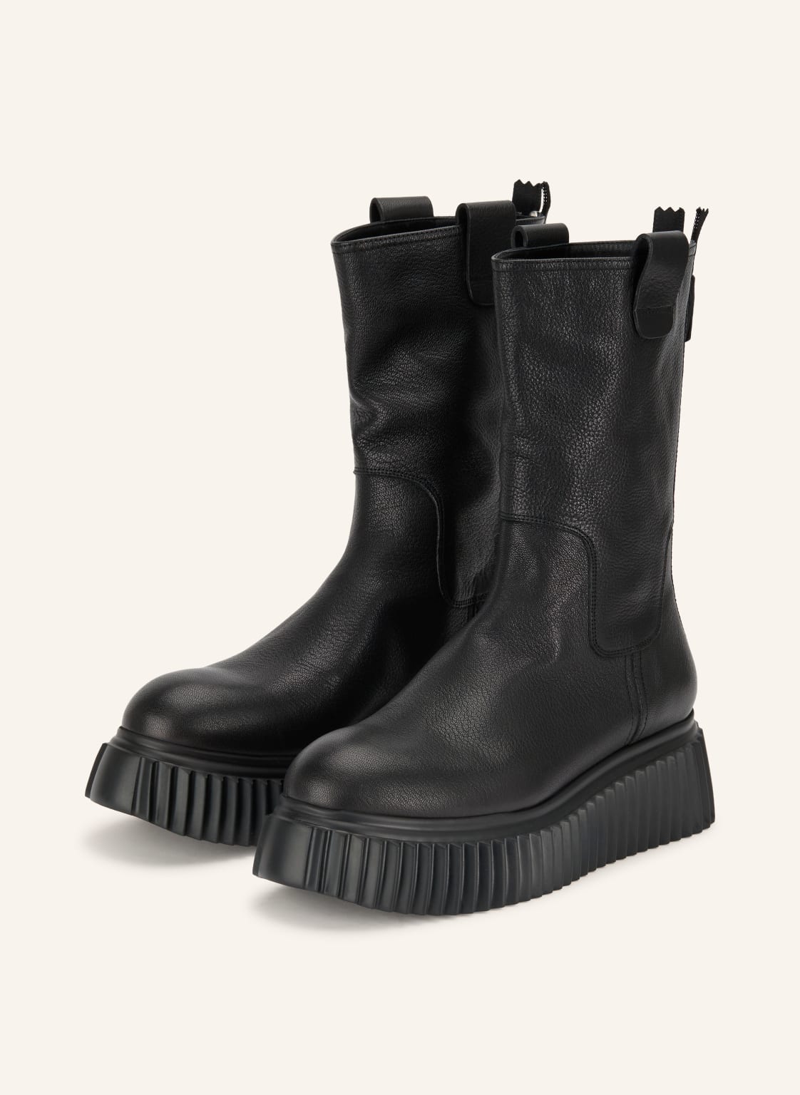 Produktový obrázek AGL Agl Boots Na Platformě Milagros černá / stříbrná