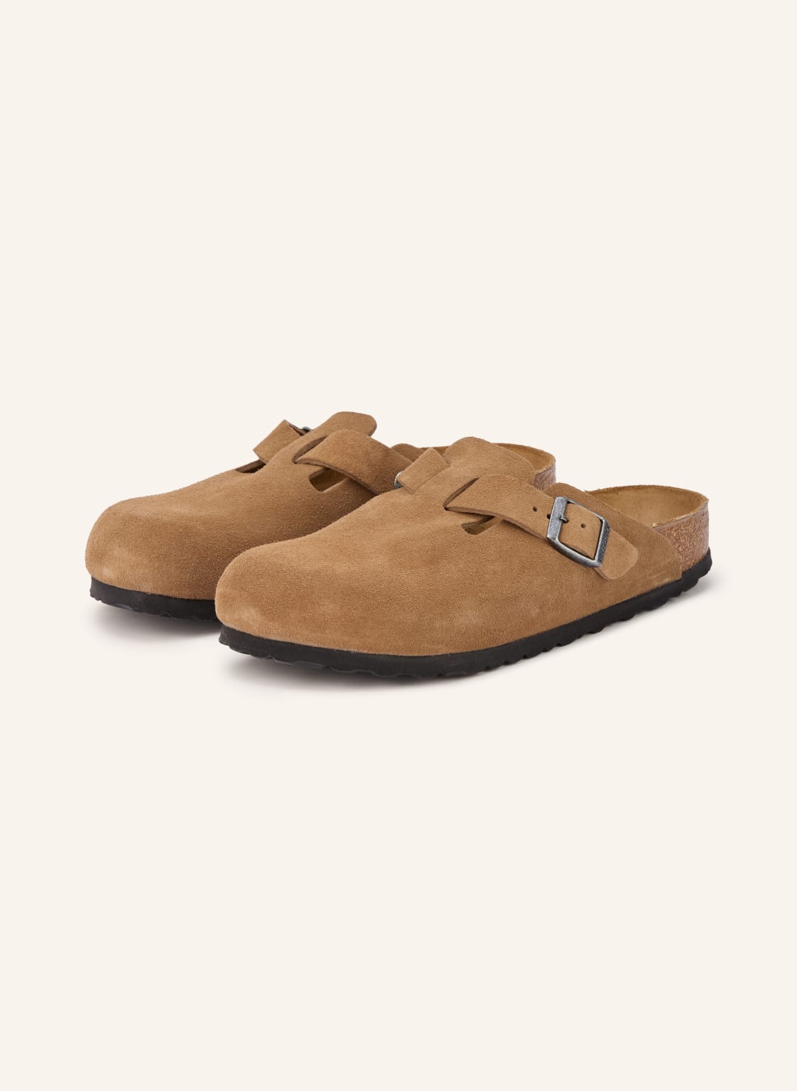 Produktový obrázek Birkenstock Birkenstock Pantofle Boston Leve hnědá / stříbrná