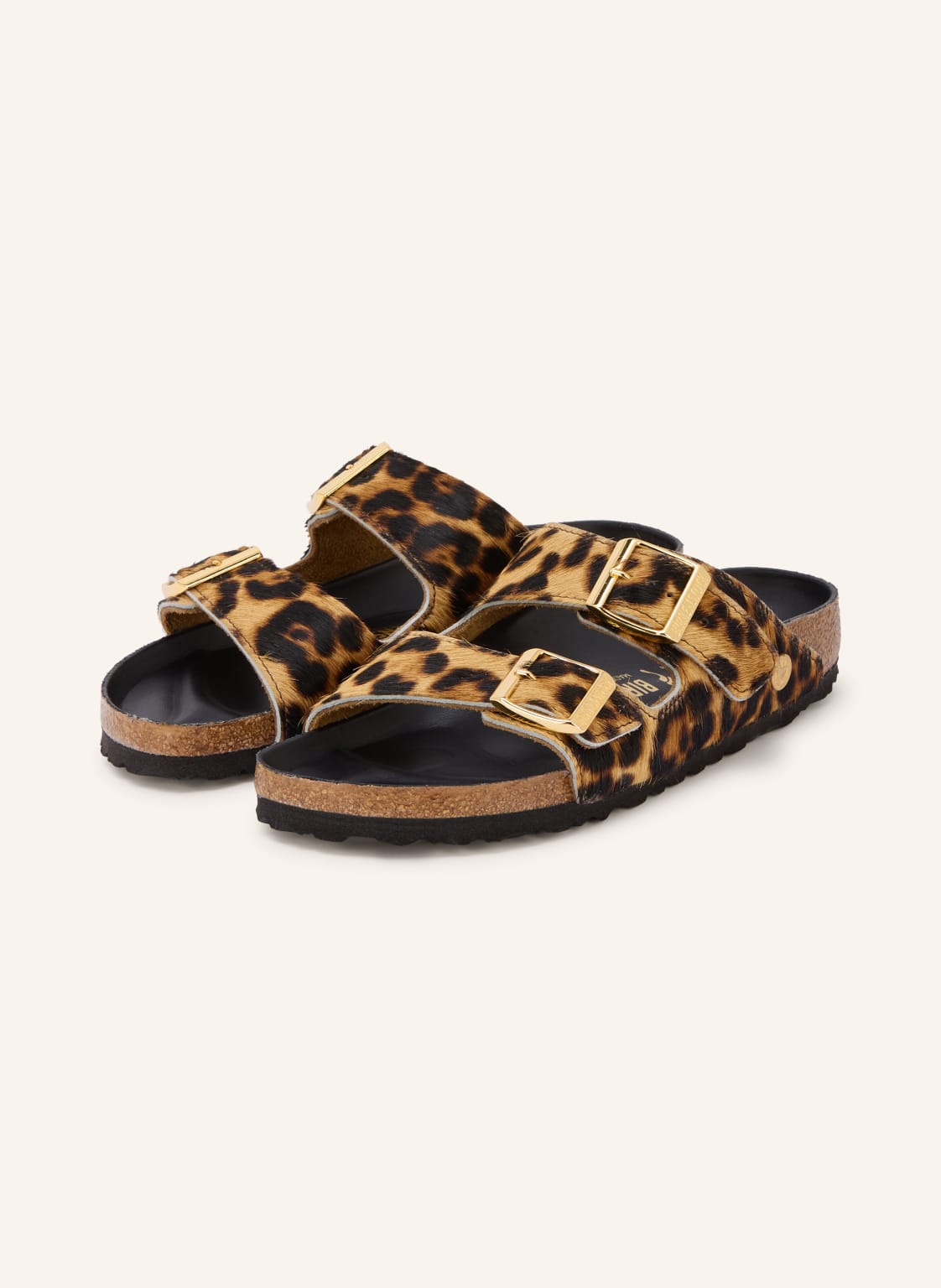 Produktový obrázek Birkenstock Birkenstock Pantofle Arizona Hairy světle hnědá / zlatá / černá