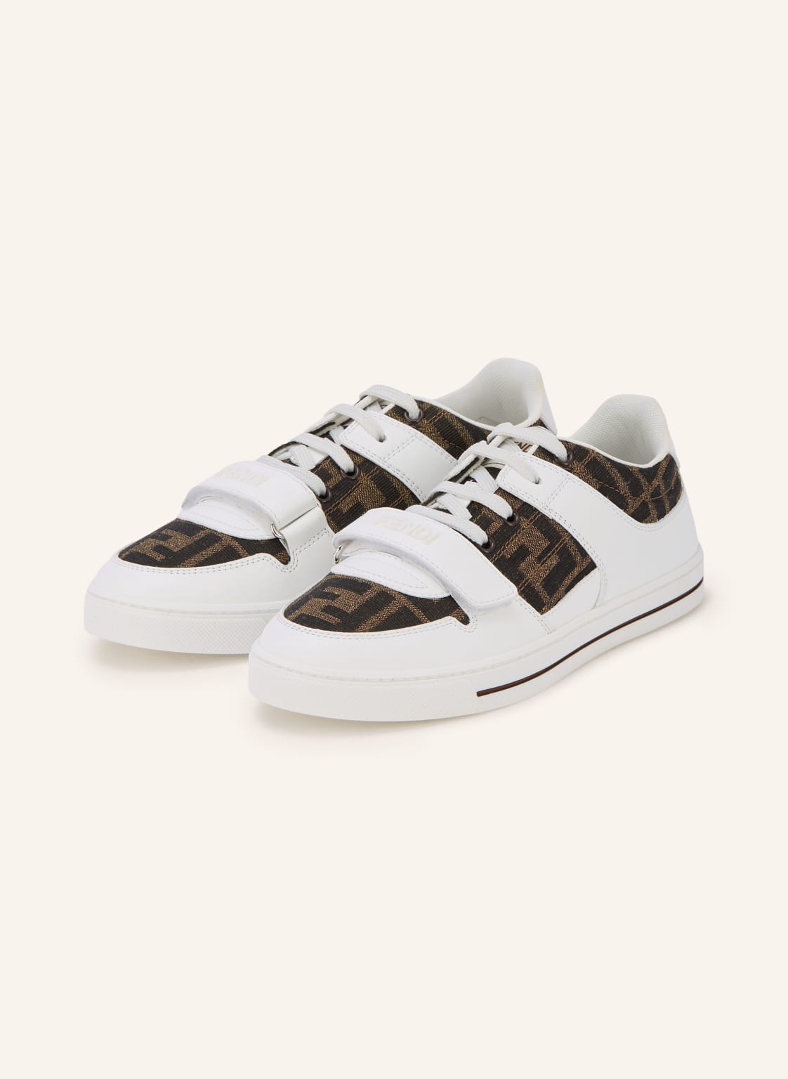 Produktový obrázek Fendi Fendi Sneakersy bílá / světle hnědá / tmavě hnědá
