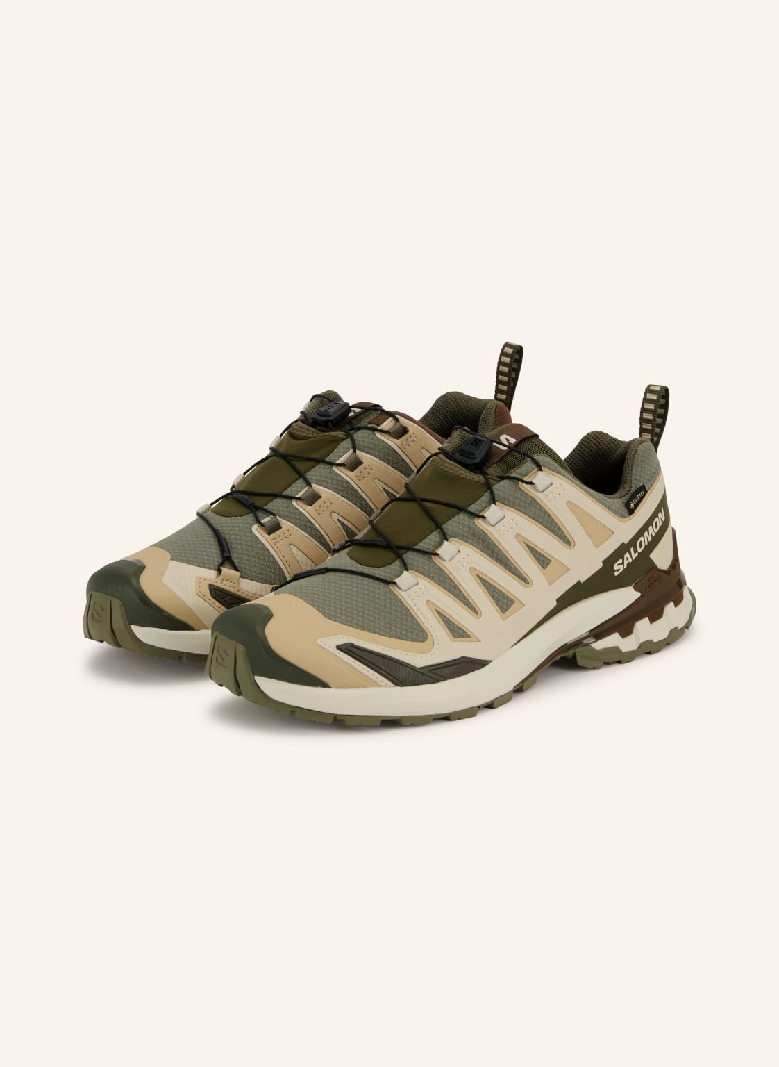 Produktový obrázek Salomon Salomon Běžecké Trailové Boty Xa Pro 3d v9 Gtx béžová / khaki / světle zelená