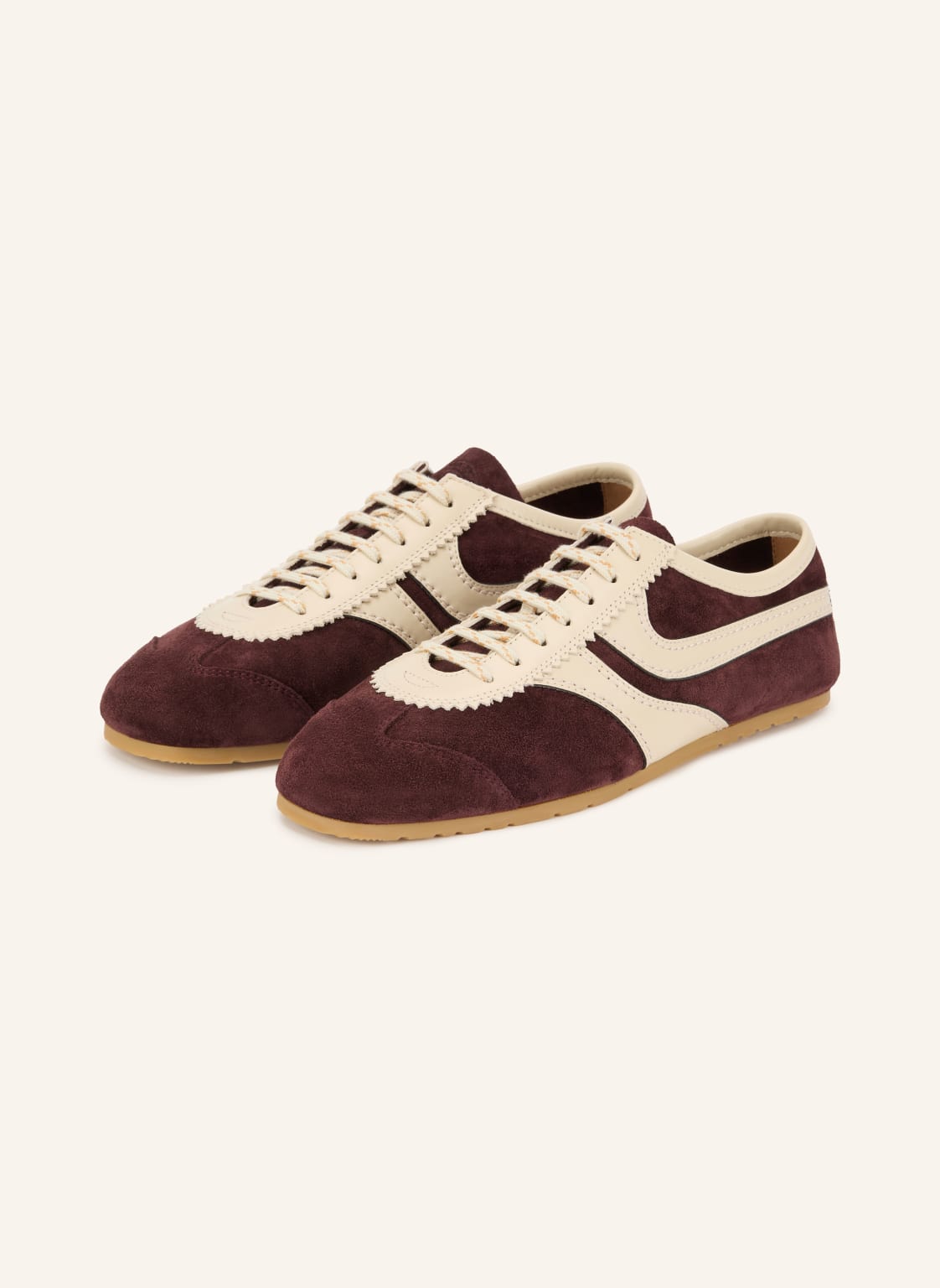 Produktový obrázek DRIES VAN NOTEN Dries Van Noten Tenisky tmavě červená / krémová