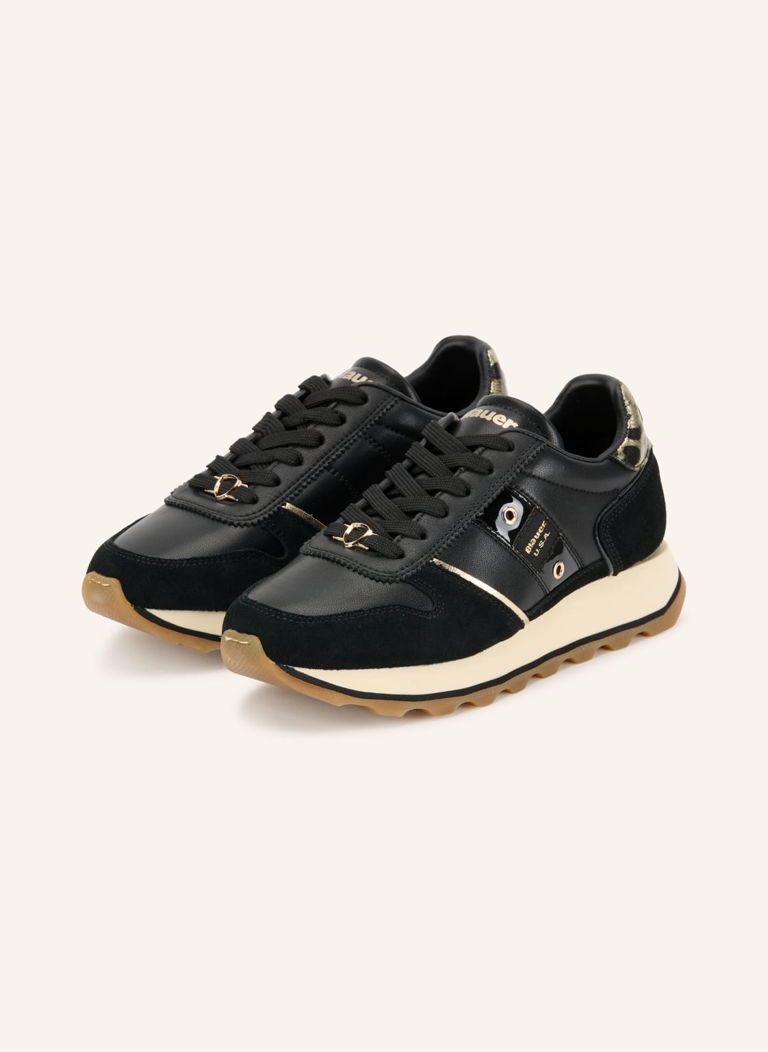 Produktový obrázek Blauer Blauer Sneakersy milen03 černá / zlatá