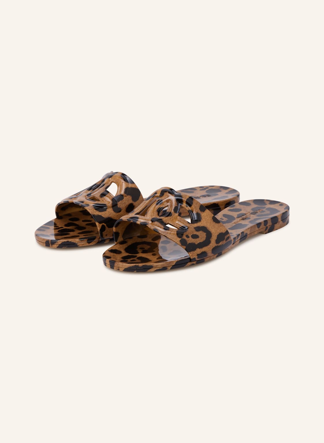 Produktový obrázek Dolce & Gabbana Dolce & Gabbana Pantofle S Výřezy hnědá / černá