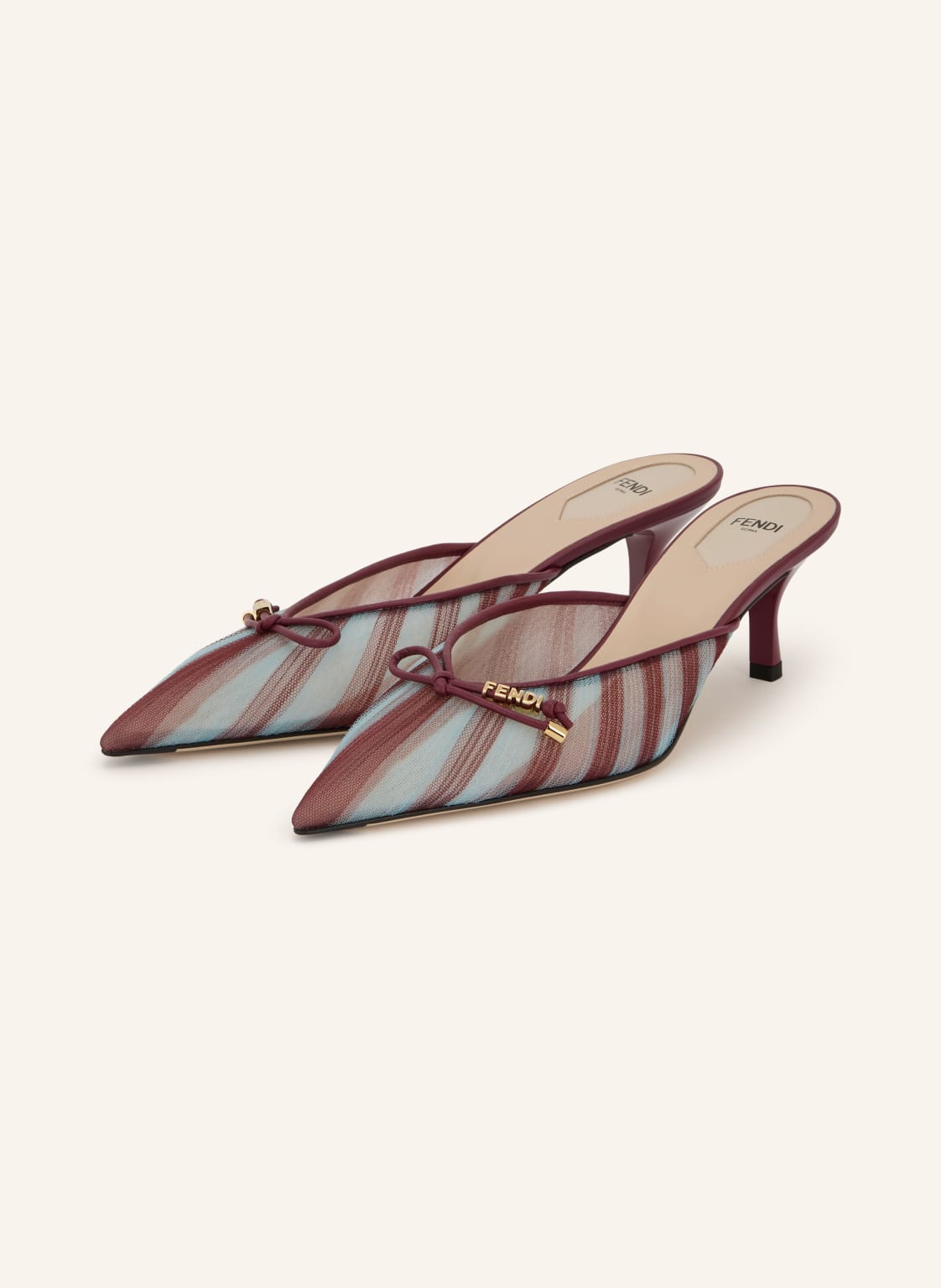 Produktový obrázek Fendi Fendi Mules Colibri Lite tmavě modrá / tmavě červená
