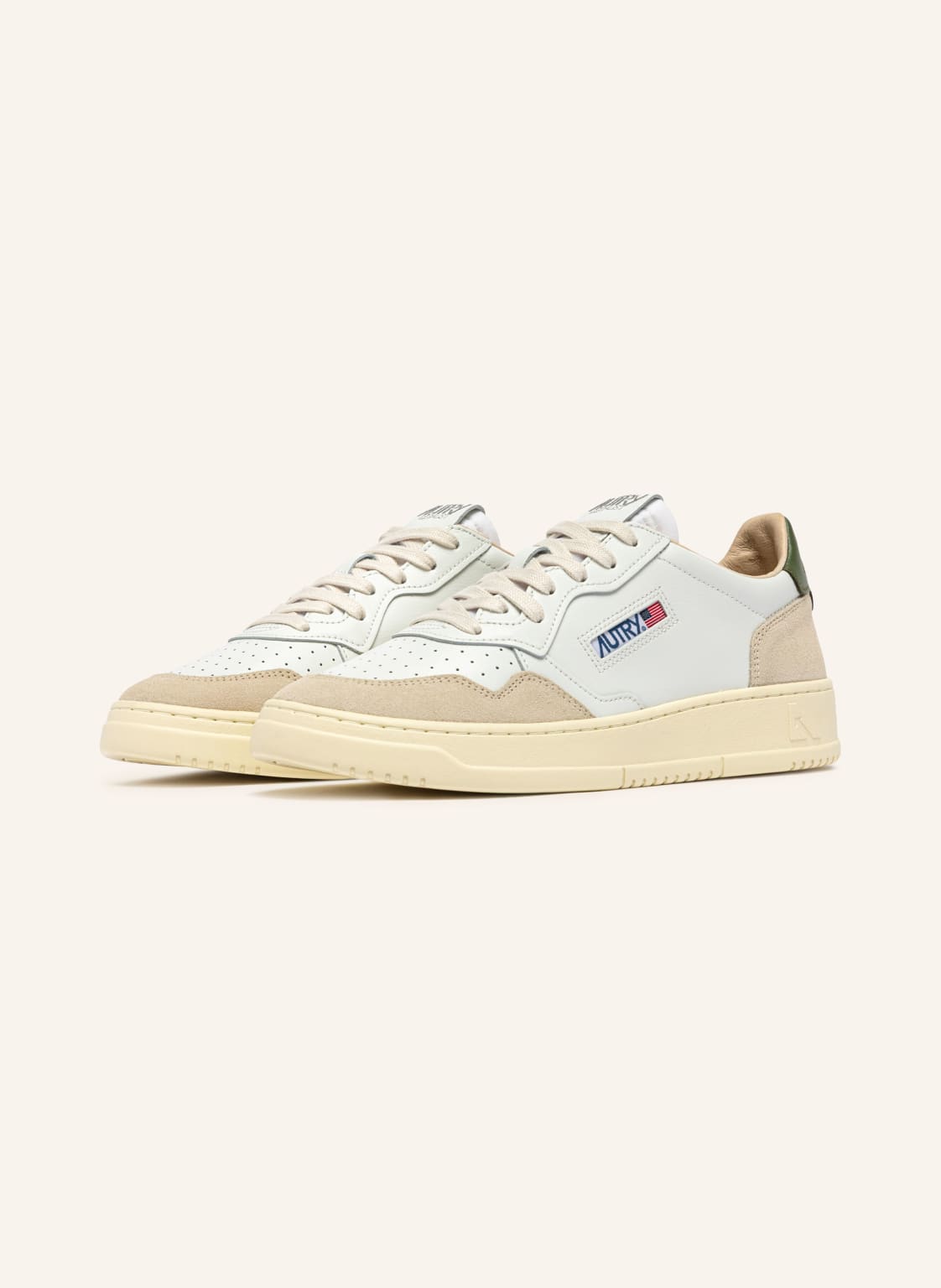 Produktový obrázek AUTRY Autry Sneakersy Medalist Low Ls bílá / béžová / tmavě zelená