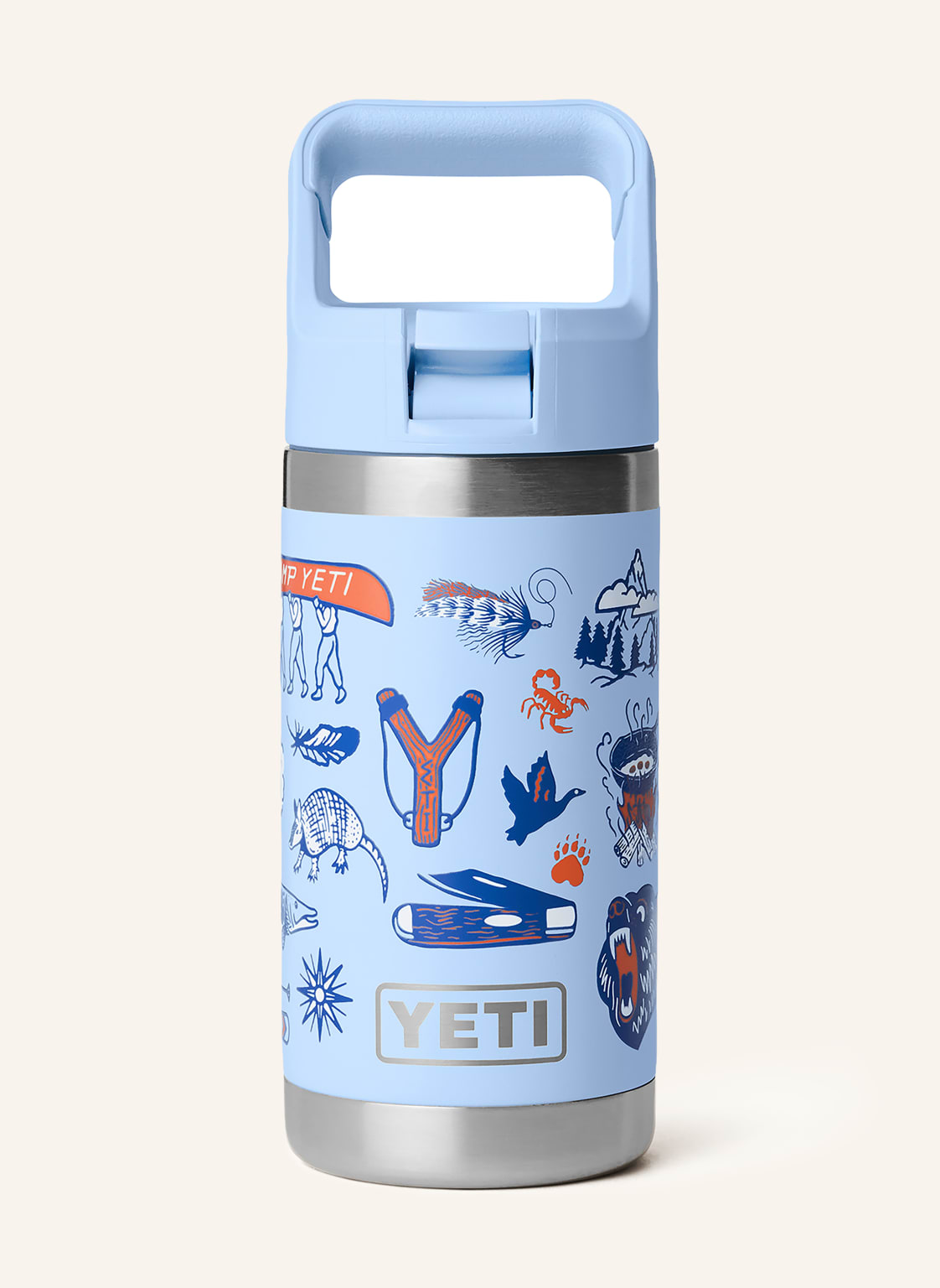 Produktový obrázek Yeti Yeti Termoska Rambler®Jr tmavě modrá / oranžová / tmavě modrá