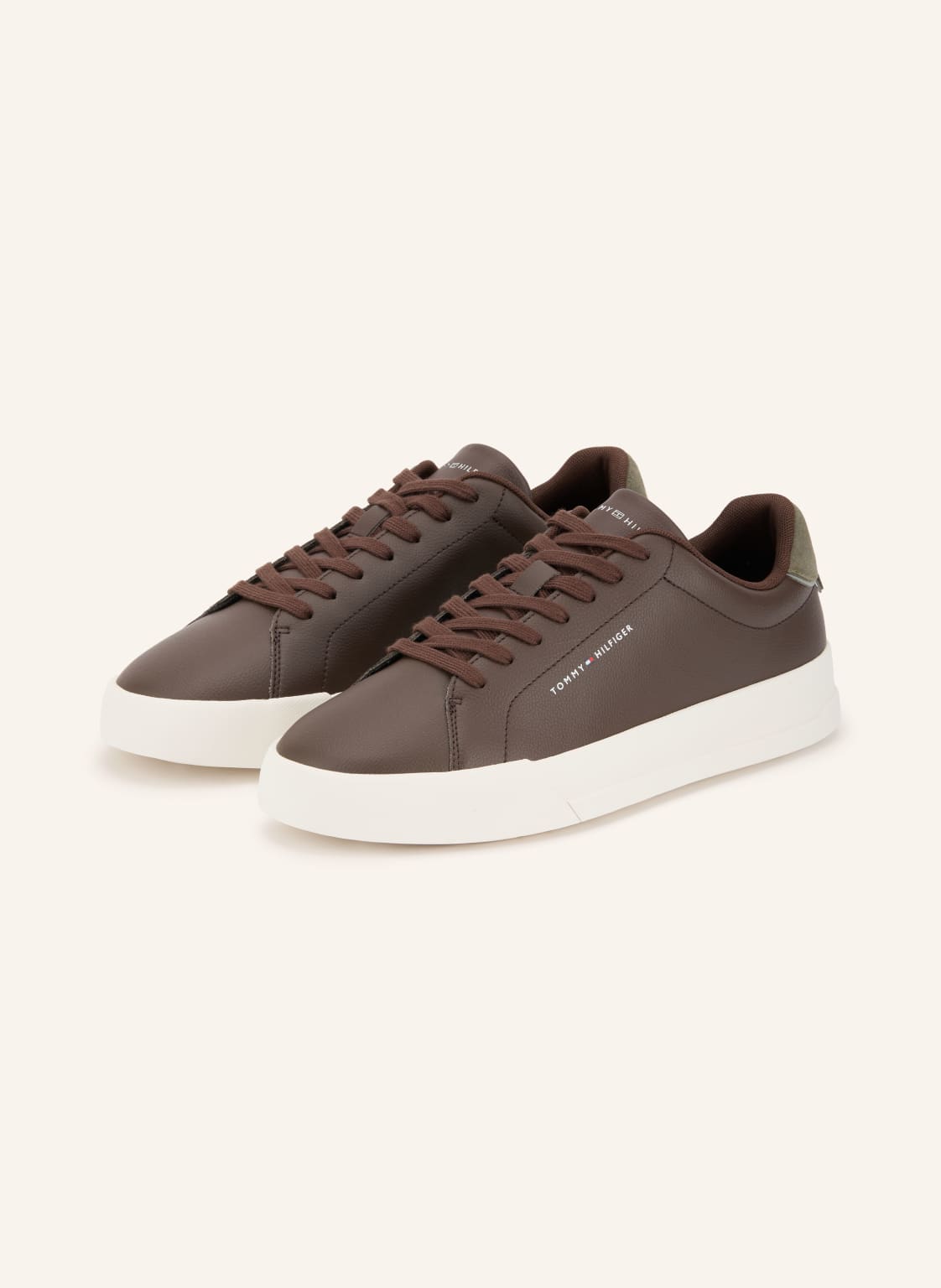 Produktový obrázek Tommy Hilfiger Tommy Hilfiger Sneakersy tmavě hnědá / olivová