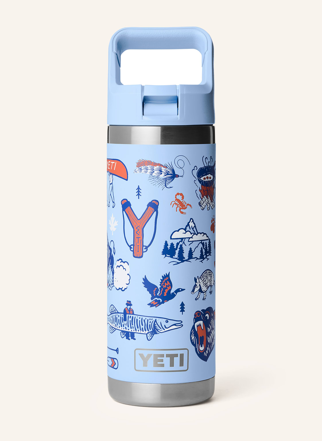 Produktový obrázek Yeti Yeti Termoska Rambler® tmavě modrá / oranžová / tmavě modrá