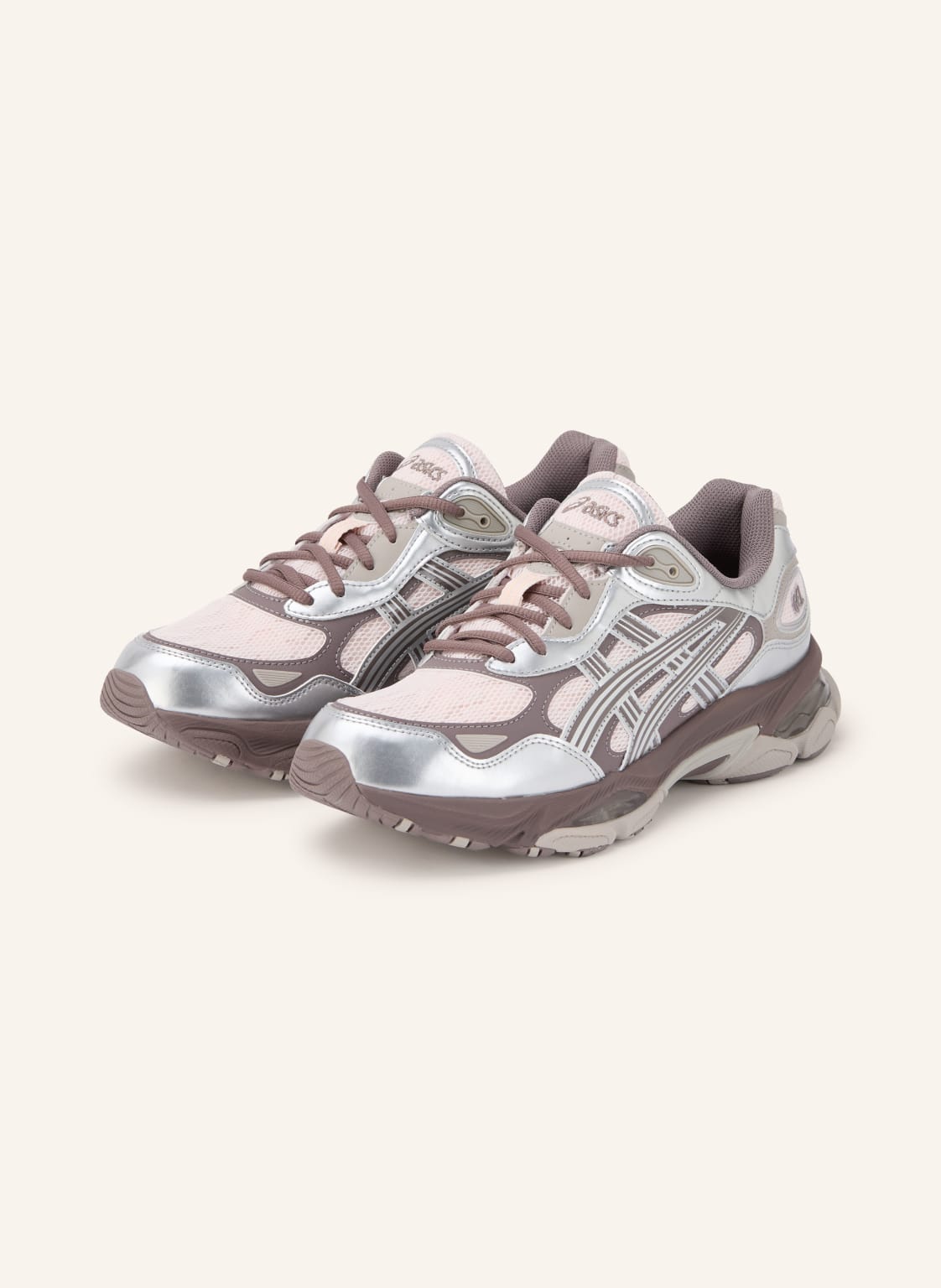 Produktový obrázek ASICS Asics Sneakersy Gel-Nyc 2.0 hnědá / stříbrná / světle růžová