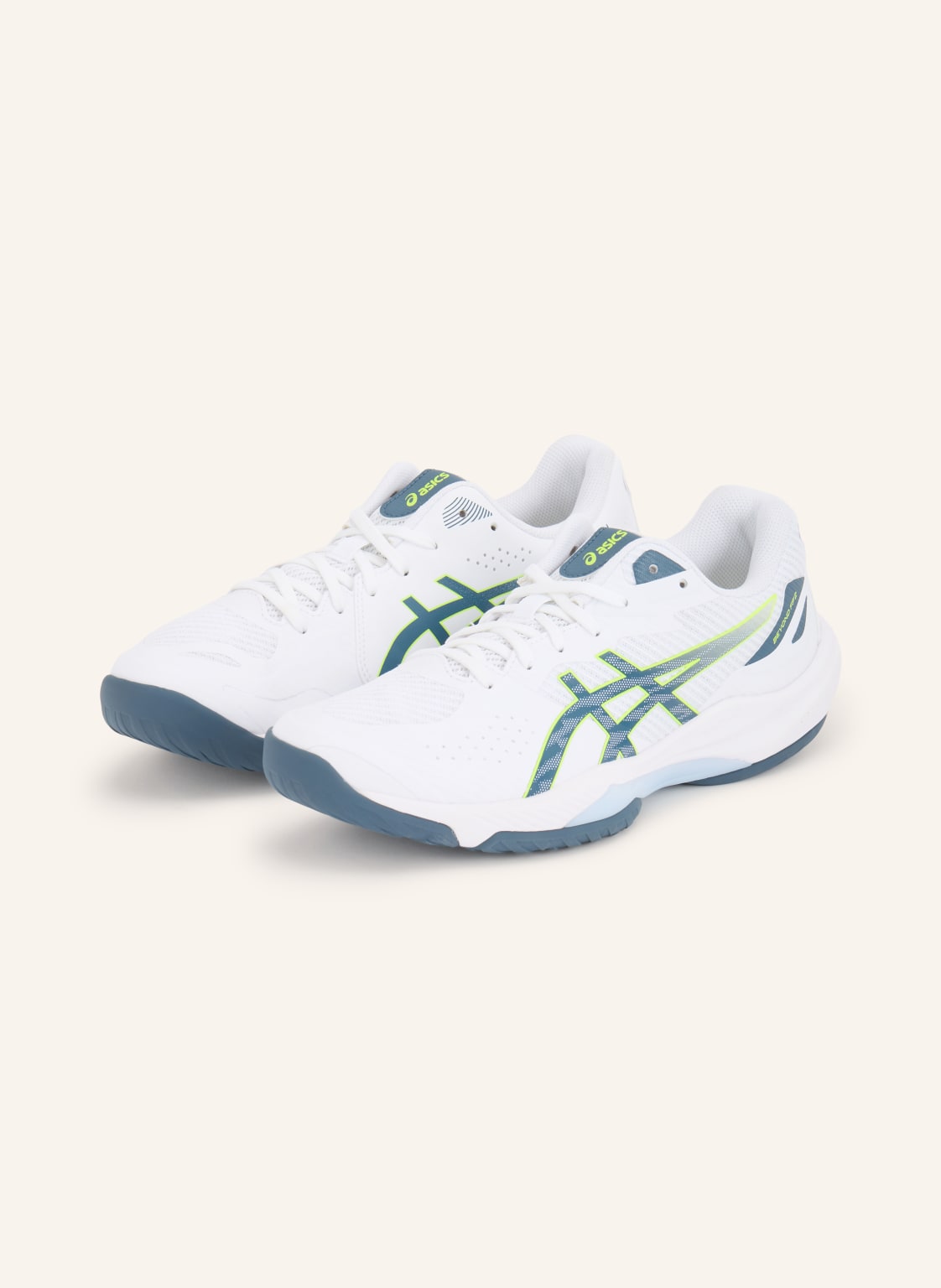Produktový obrázek ASICS Asics Sálové Boty Beyond Ff 2 bílá / neonově žlutá / tmavě modrá