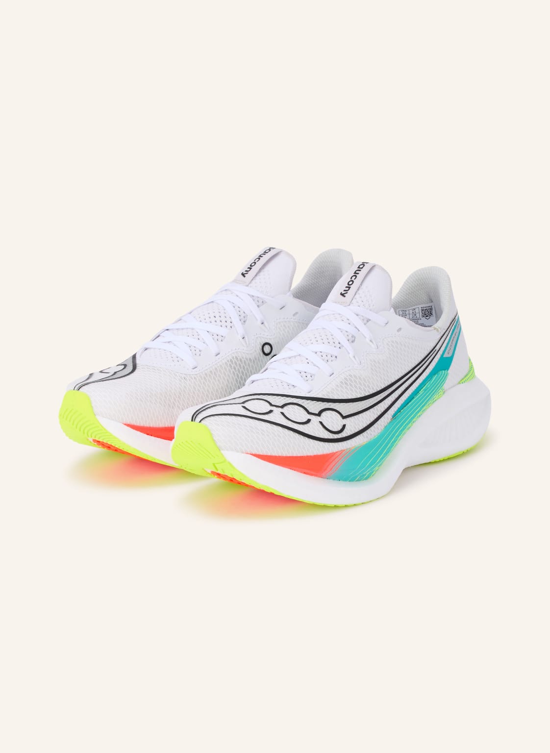 Produktový obrázek Saucony Saucony Běžecké Boty Endorphin Pro 5 bílá / neonově tyrkysová / černá