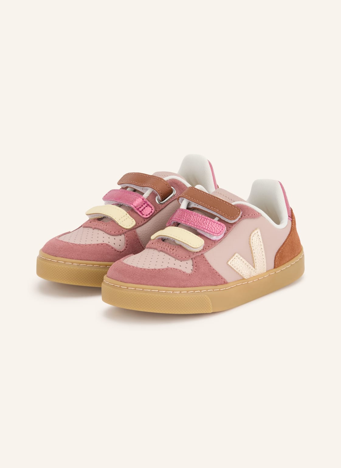 Produktový obrázek Veja Veja Sneakersy Small V-10 starorůžová / platinová / růžová