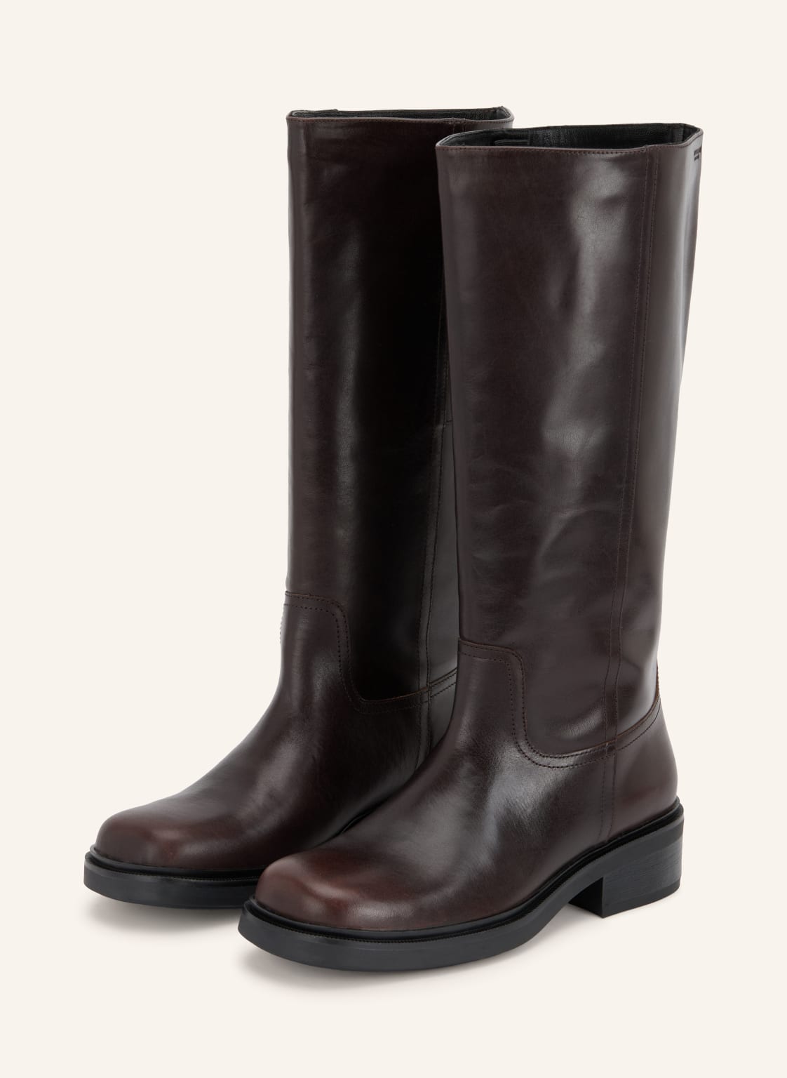 Produktový obrázek VAGABOND SHOEMAKERS Vagabond Shoemakers Motorkářské Kozačky Karlie tmavě hnědá
