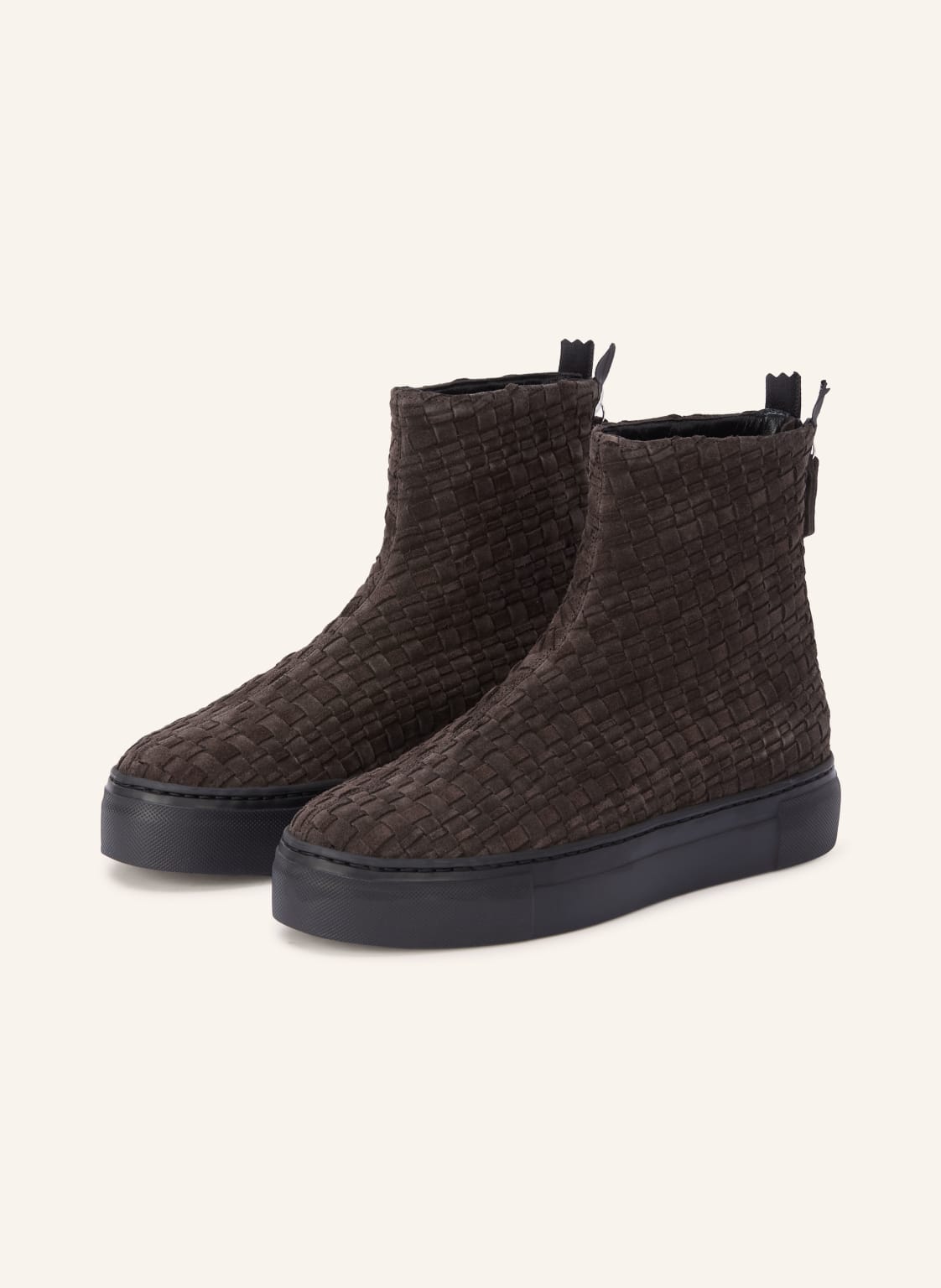 Produktový obrázek AGL Agl Boots Na Platformě Maria Woven tmavě hnědá