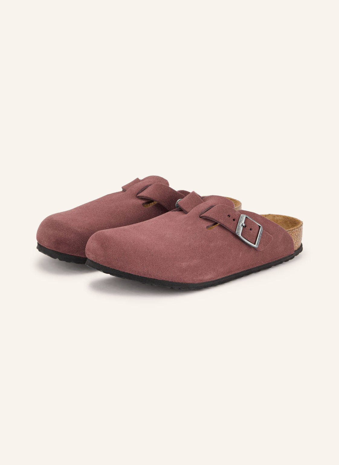 Produktový obrázek Birkenstock Birkenstock Pantofle Boston Kids Leve Pepper Suede Leather tmavě hnědá