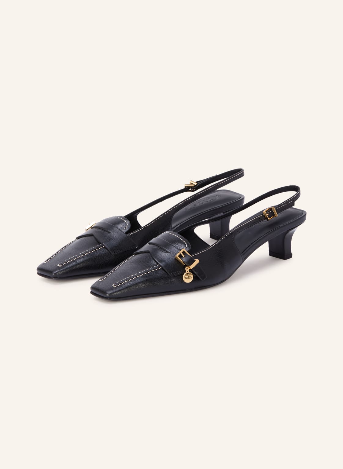 Produktový obrázek TOD'S Tod's Slingpumps černá / zlatá