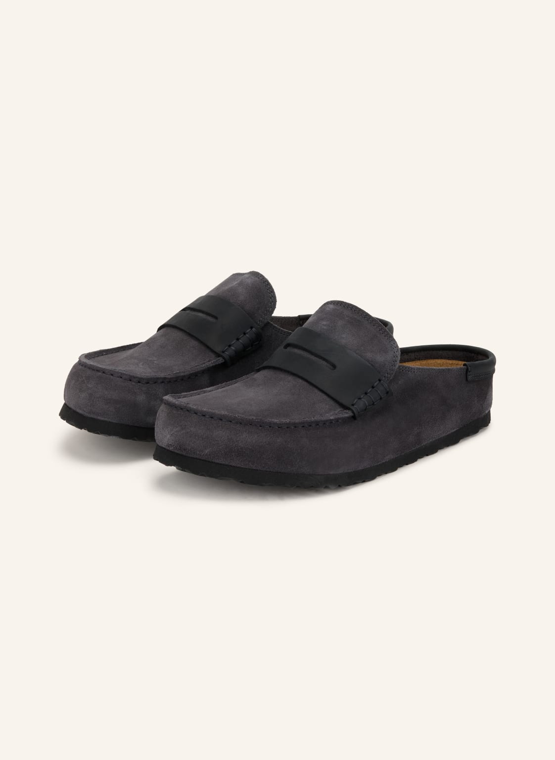 Produktový obrázek Birkenstock Birkenstock Mules Naples Wrapped černošedá
