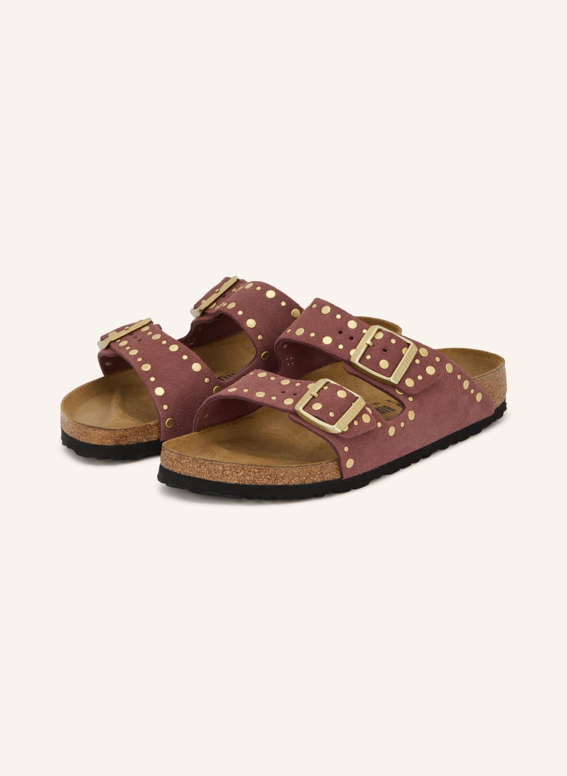 Produktový obrázek Birkenstock Birkenstock Pantofle Arizona Rivet S Cvočky starorůžová / zlatá