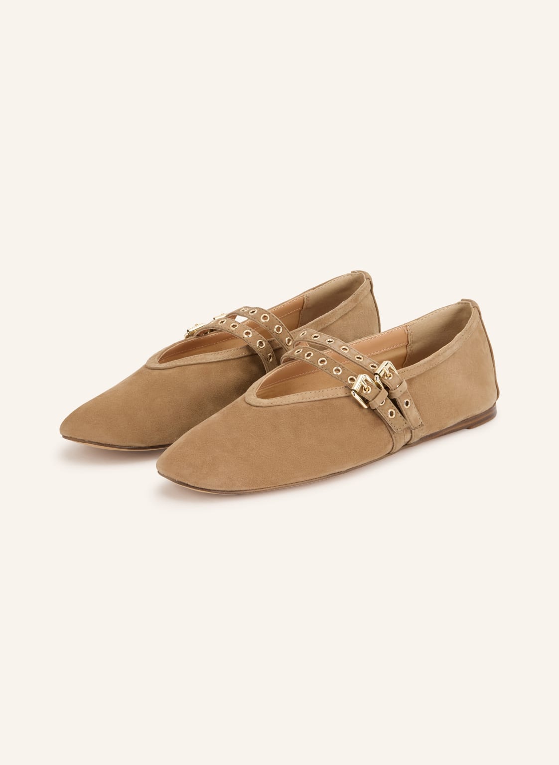 Produktový obrázek Steve Madden Steve Madden Mary Jane Baleríny Lydia béžová / zlatá