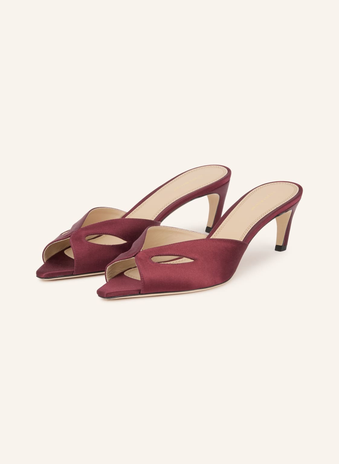 Produktový obrázek Victoria Beckham Victoria Beckham Mules Harlow Mask S Výřezy tmavě červená