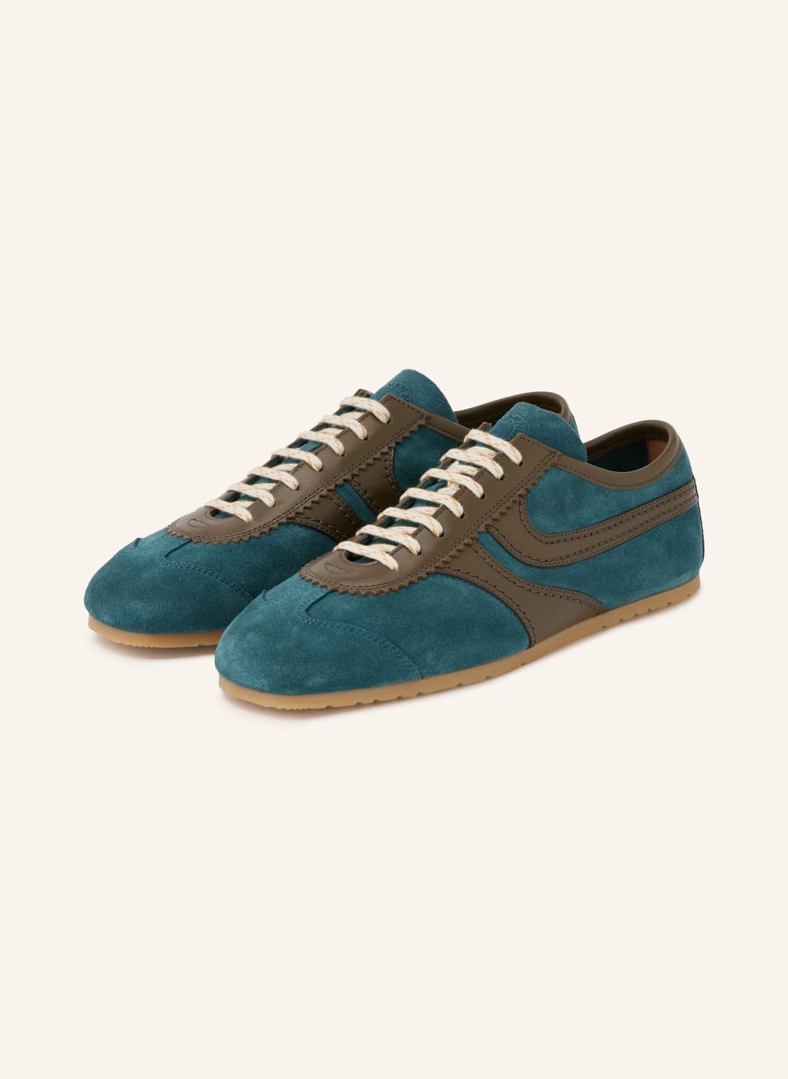 Produktový obrázek DRIES VAN NOTEN Dries Van Noten Sneakersy petrolejová / hnědá