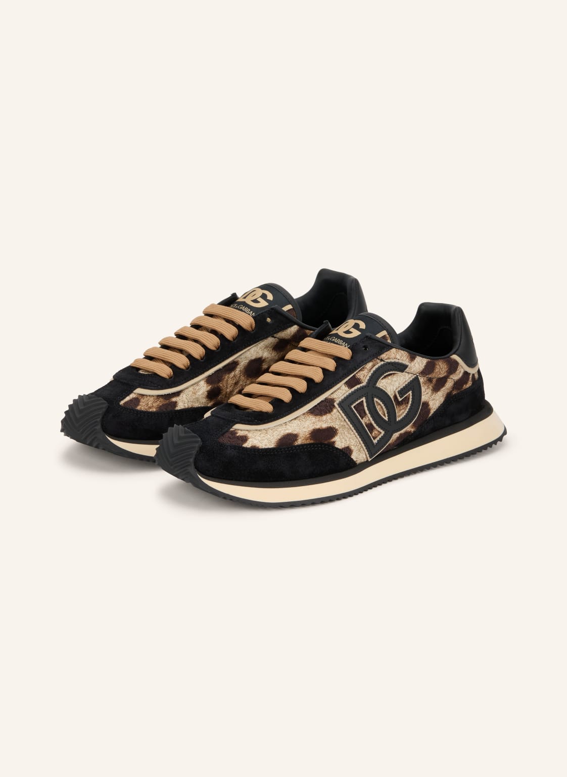 Produktový obrázek Dolce & Gabbana Dolce & Gabbana Sneakersy Dg Cushion černá / hnědá / béžová