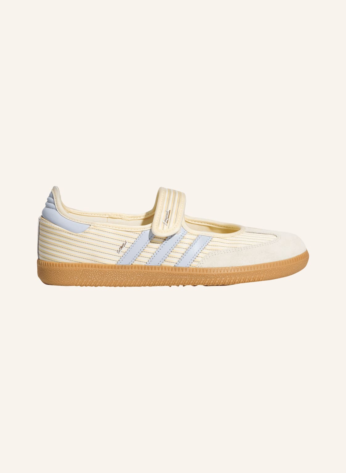 Produktový obrázek adidas Originals Adidas Originals Mary Jane Baleríny Samba Jane krémová / šedá / bílá