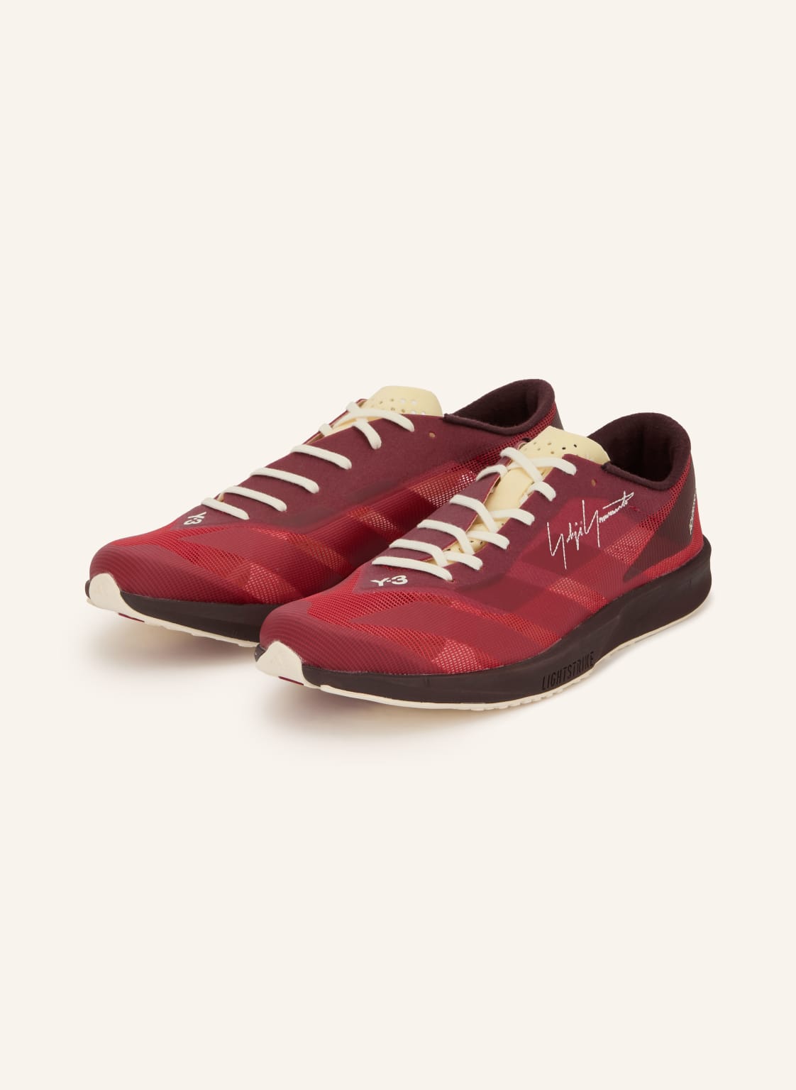Produktový obrázek Y-3 Y-3 Běžecké Boty Y-3 Adizero rc6 tmavě červená / krémová