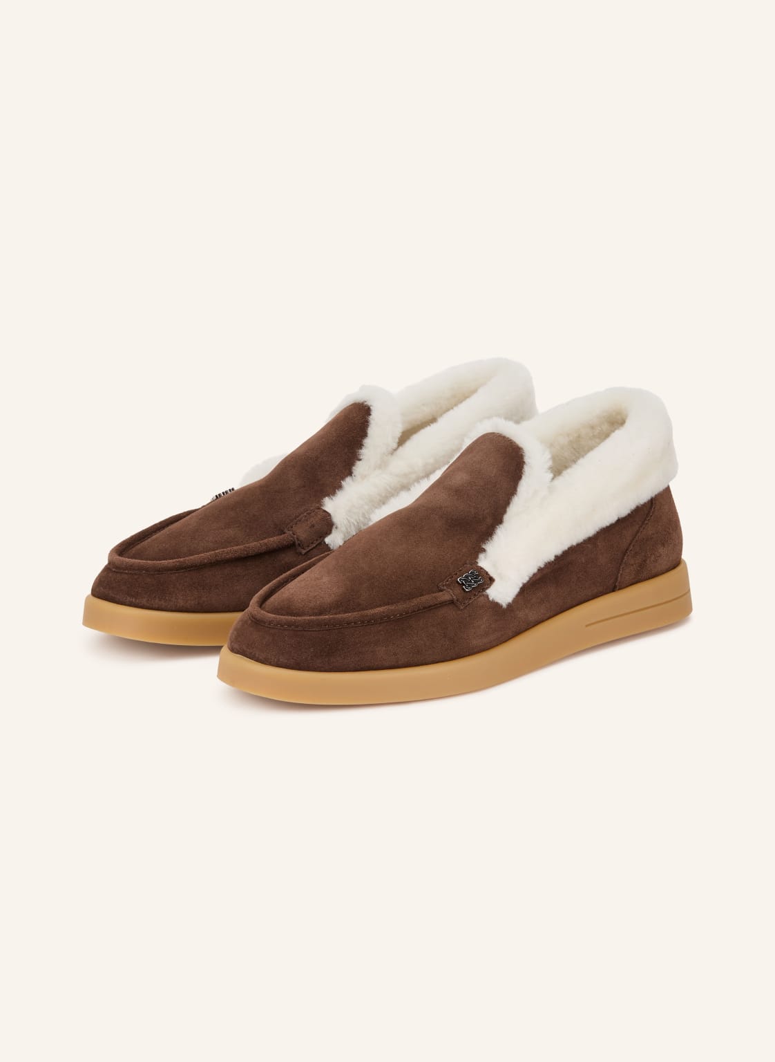 Produktový obrázek CASADEI Casadei Mokasíny tmavě hnědá / bílá