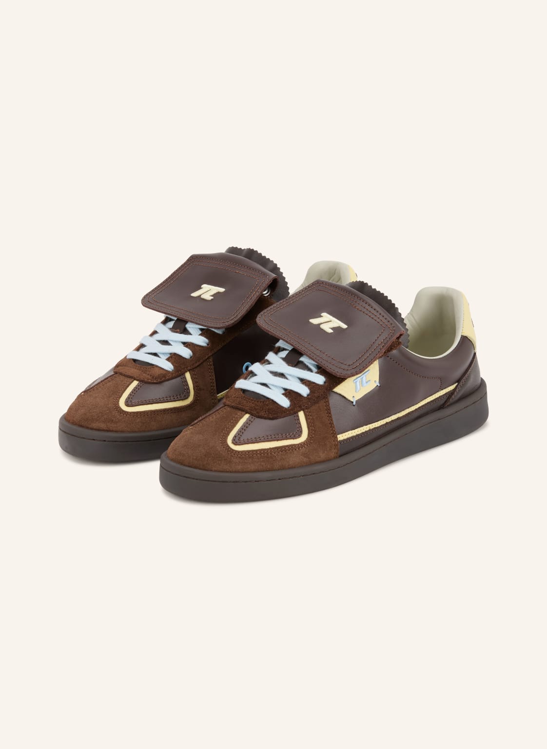 Produktový obrázek THESING Thesing Sneakersy Big Bang tmavě hnědá / tmavě žlutá / tmavě modrá