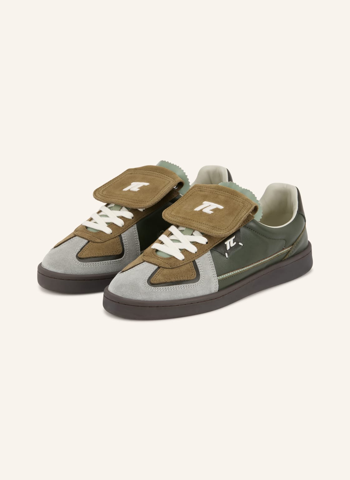 Produktový obrázek THESING Thesing Sneakersy Big Bang tmavě zelená / světle šedá / bílá