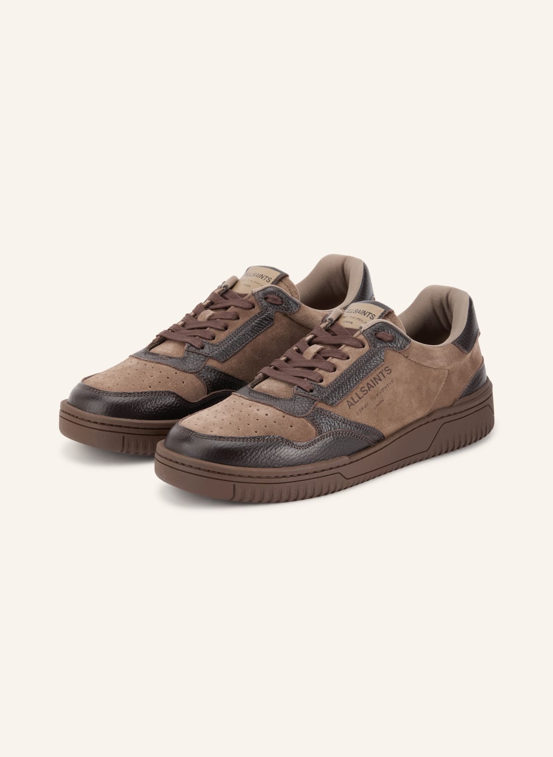 Produktový obrázek AllSaints Allsaints Sneakersy Regan světle hnědá / tmavě hnědá
