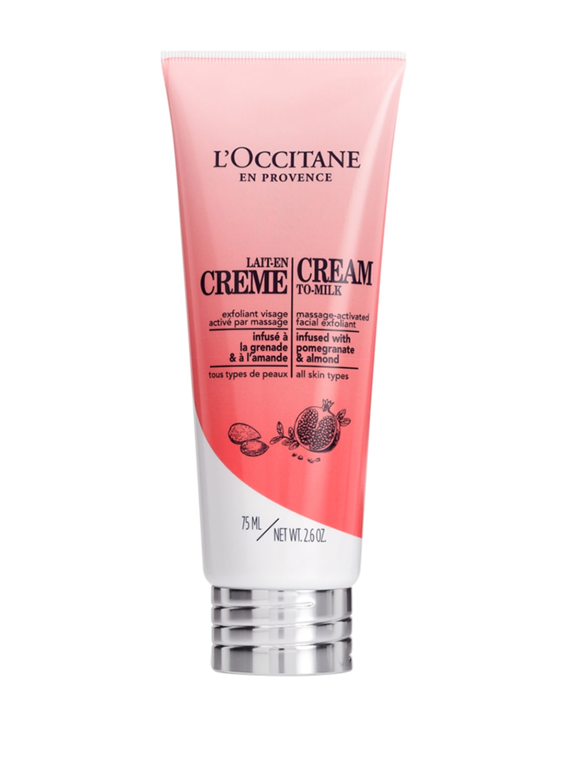 Image of L'occitane Marktfrische Creme-zu-Milch Gesichtspeeling 75 ml