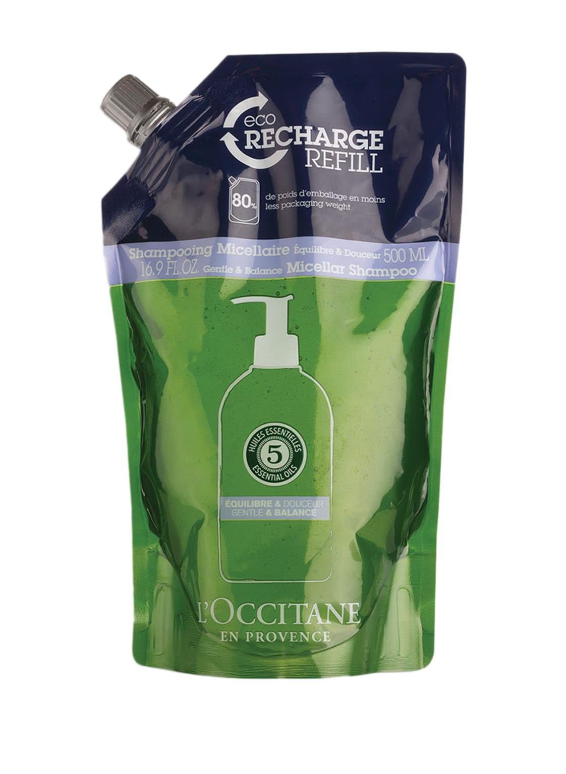 Image of L'occitane Aromachologie Refill Gentle & Balance Micellar Shampoo 500 ml