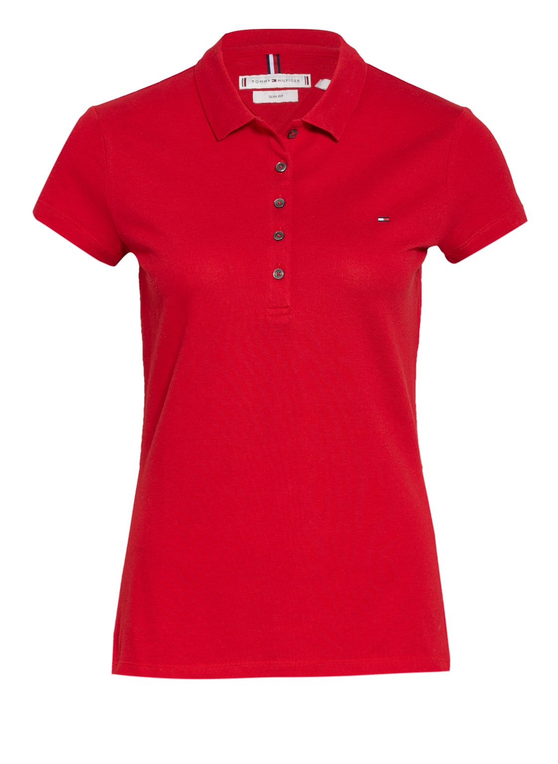 Image of Tommy Hilfiger Piqué-Poloshirt New Chiara rot