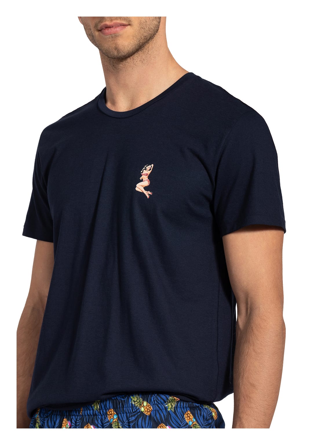 mey Lounge-Shirt Serie PINE ACRES in dunkelblau online kaufen