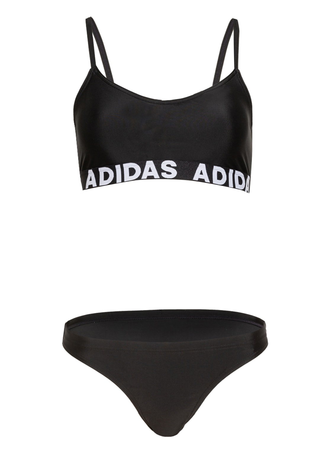 Adidas Bustier-Bikini Beach schwarz