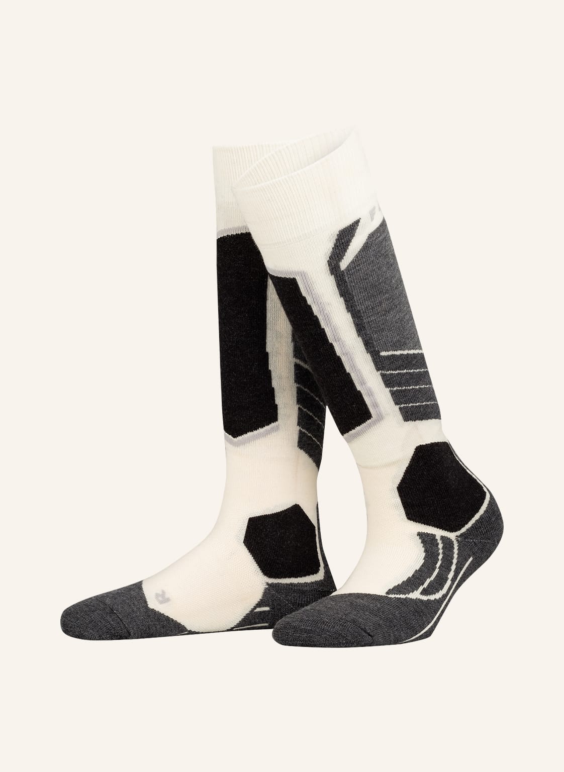 Image of Falke Skisocken sk2 Wool Aus Merinowolle weiss