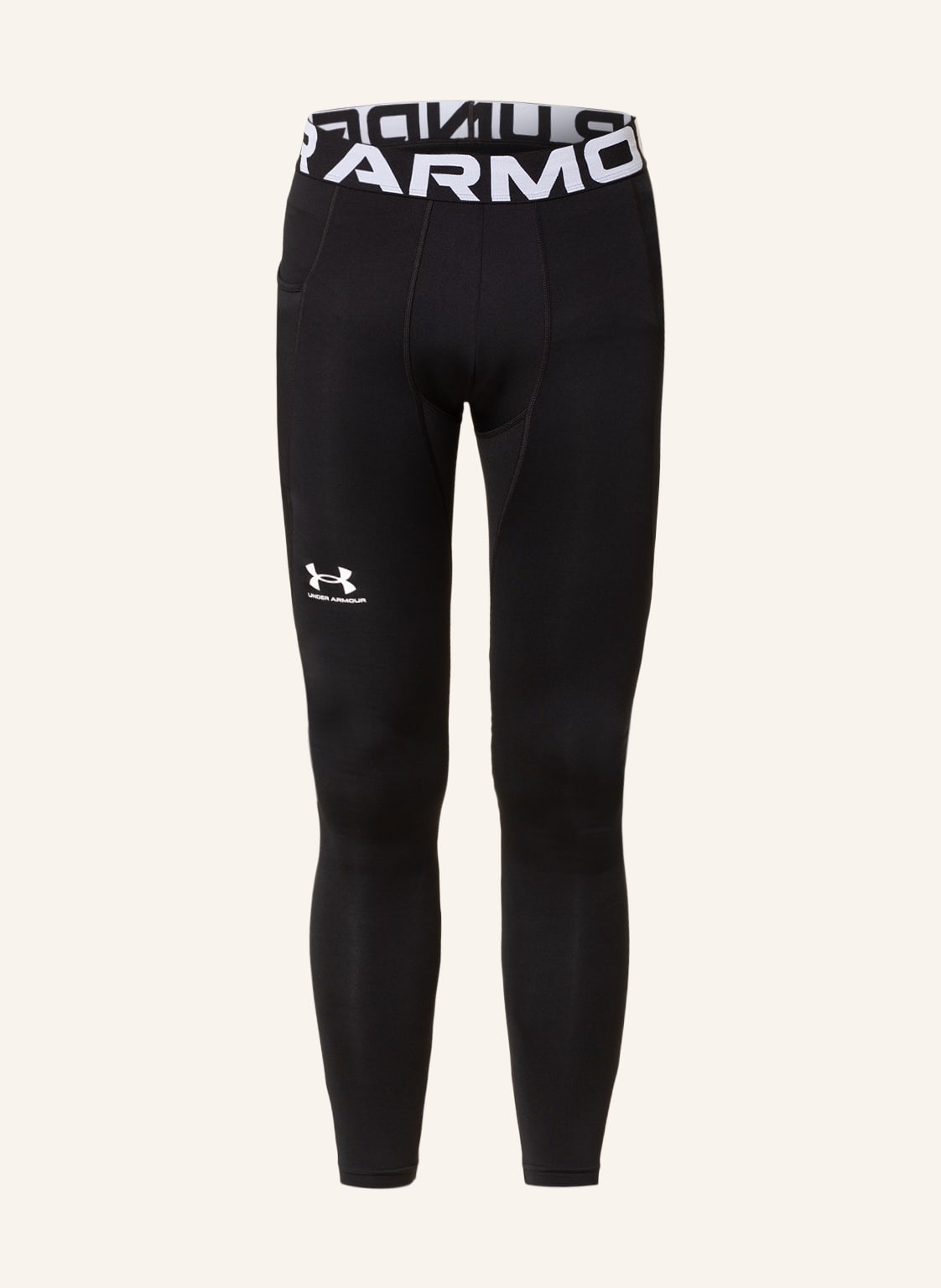 Image of Under Armour Tights Ua Coldgear® Armour Mit Mesh-Einsätze schwarz