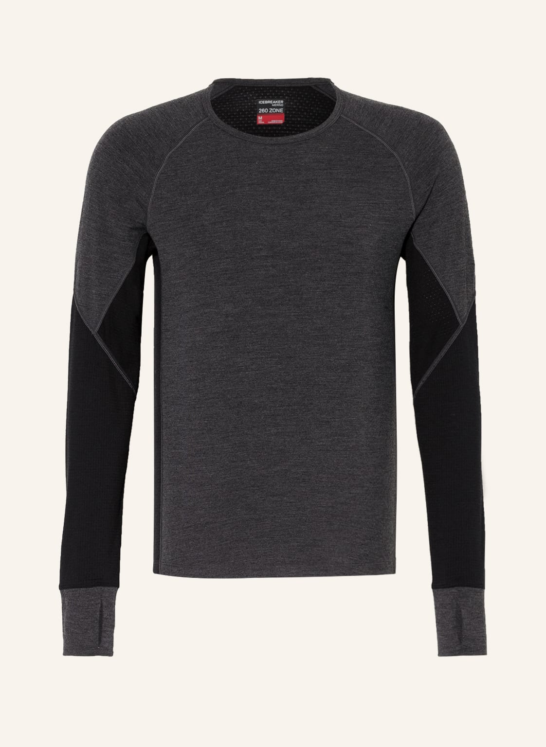Image of Icebreaker Funktionswäsche-Shirt 260 Zone Aus Merinowolle grau
