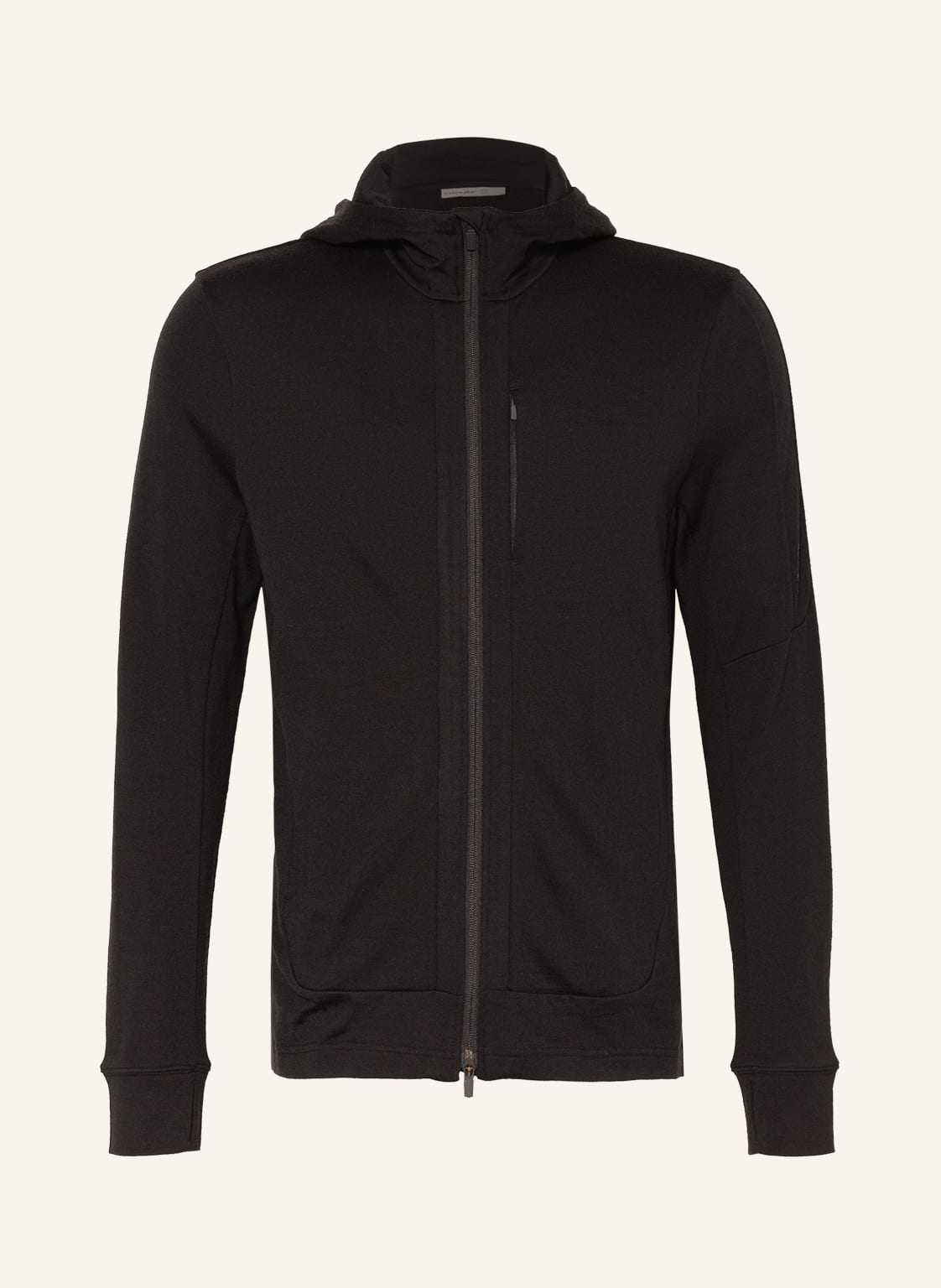 Image of Icebreaker Midlayer Quantum Iii Aus Merinowolle schwarz