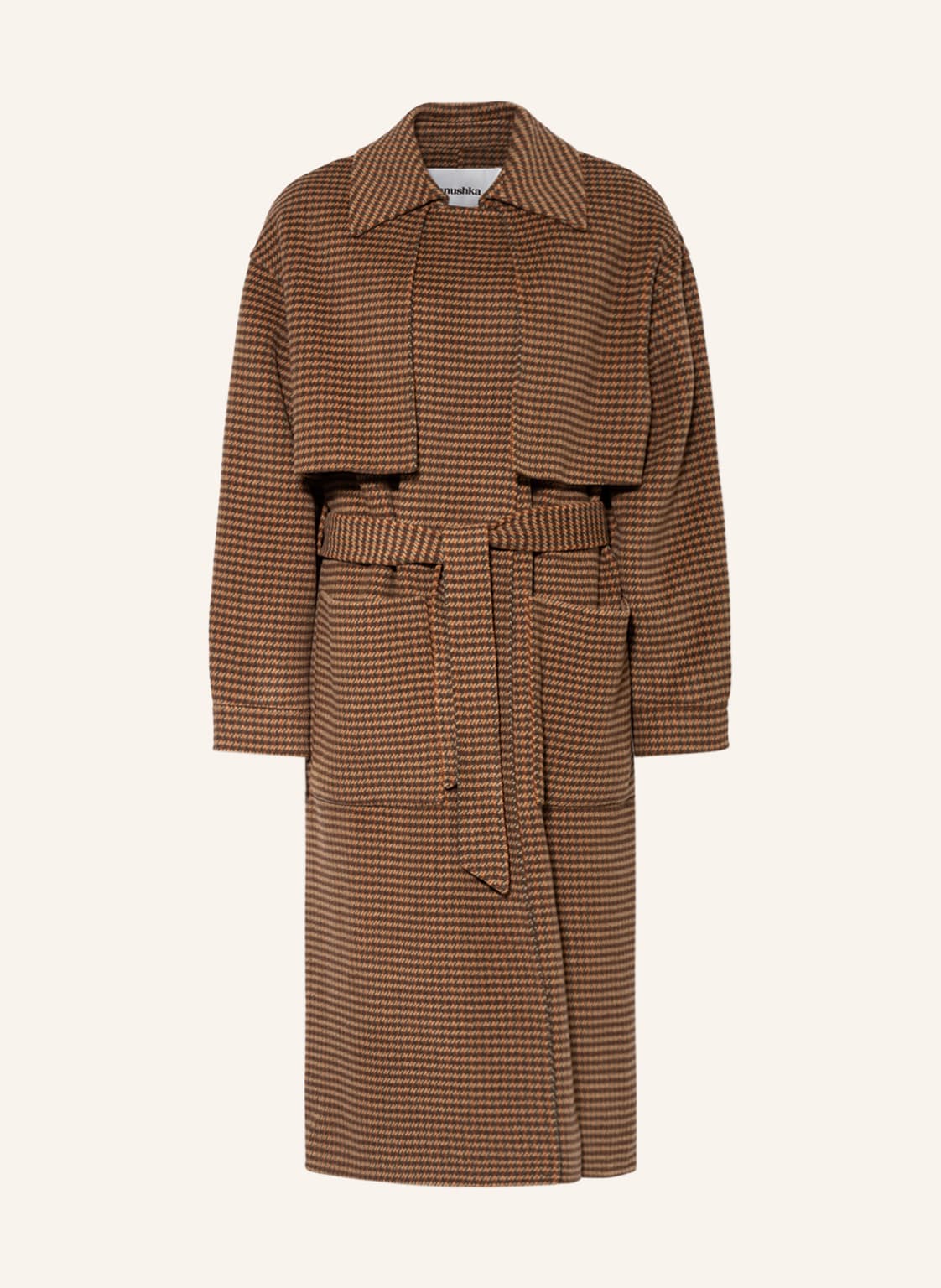 Image of Nanushka Wollmantel Ara braun