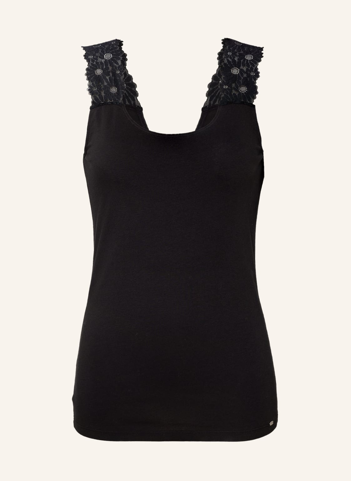 Image of Skiny Top Every Day In Cotton schwarz