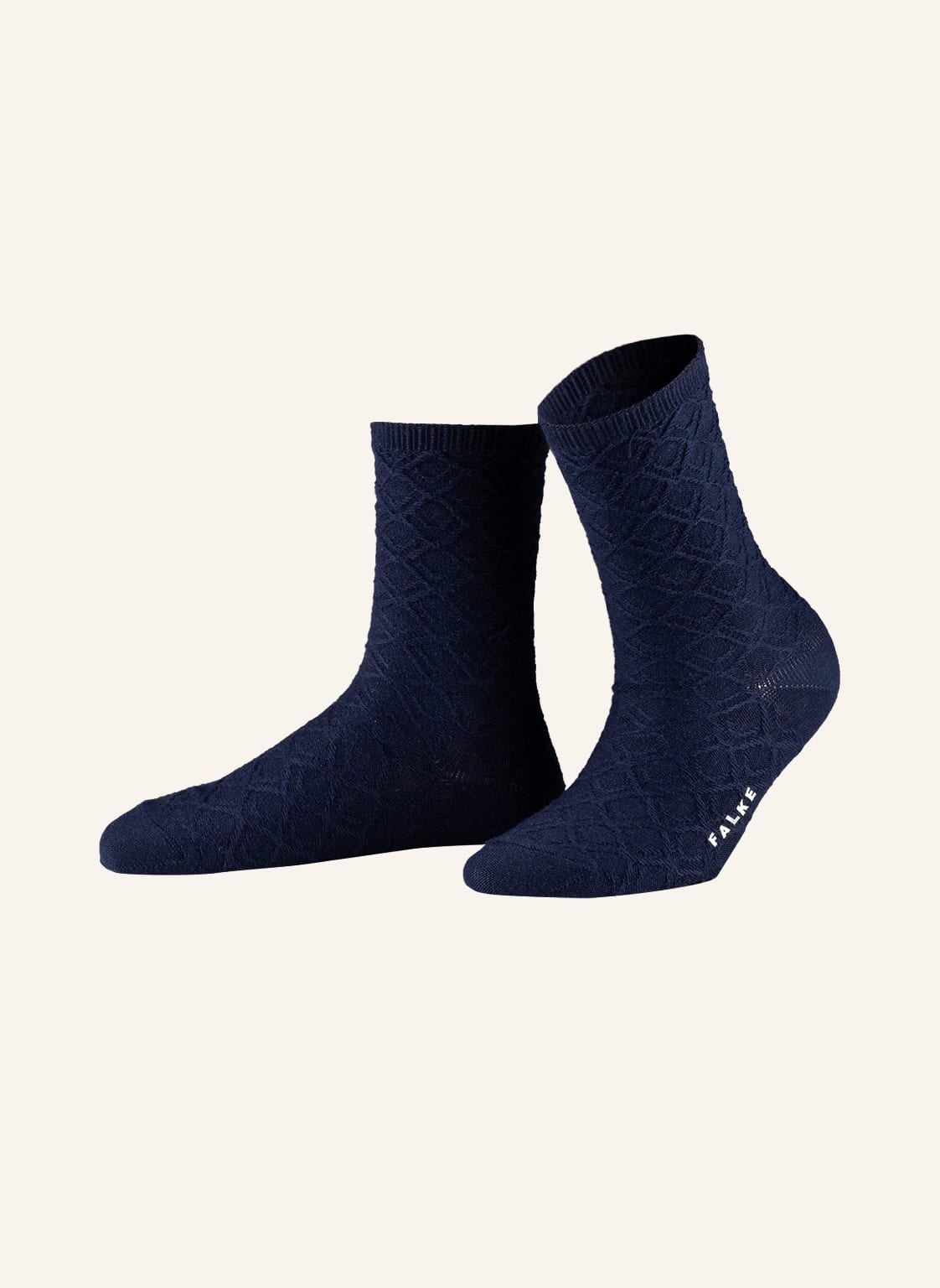 Falke Socken Argyle Wool blau